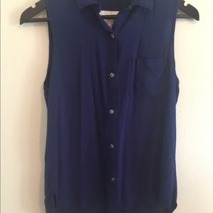 Royal Blue Button Up